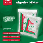 Motas Blancas de Algodón Mixtas
