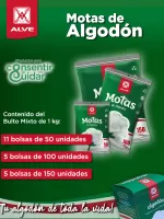 Bultos de Motas Blancas de Algodón Mixtas